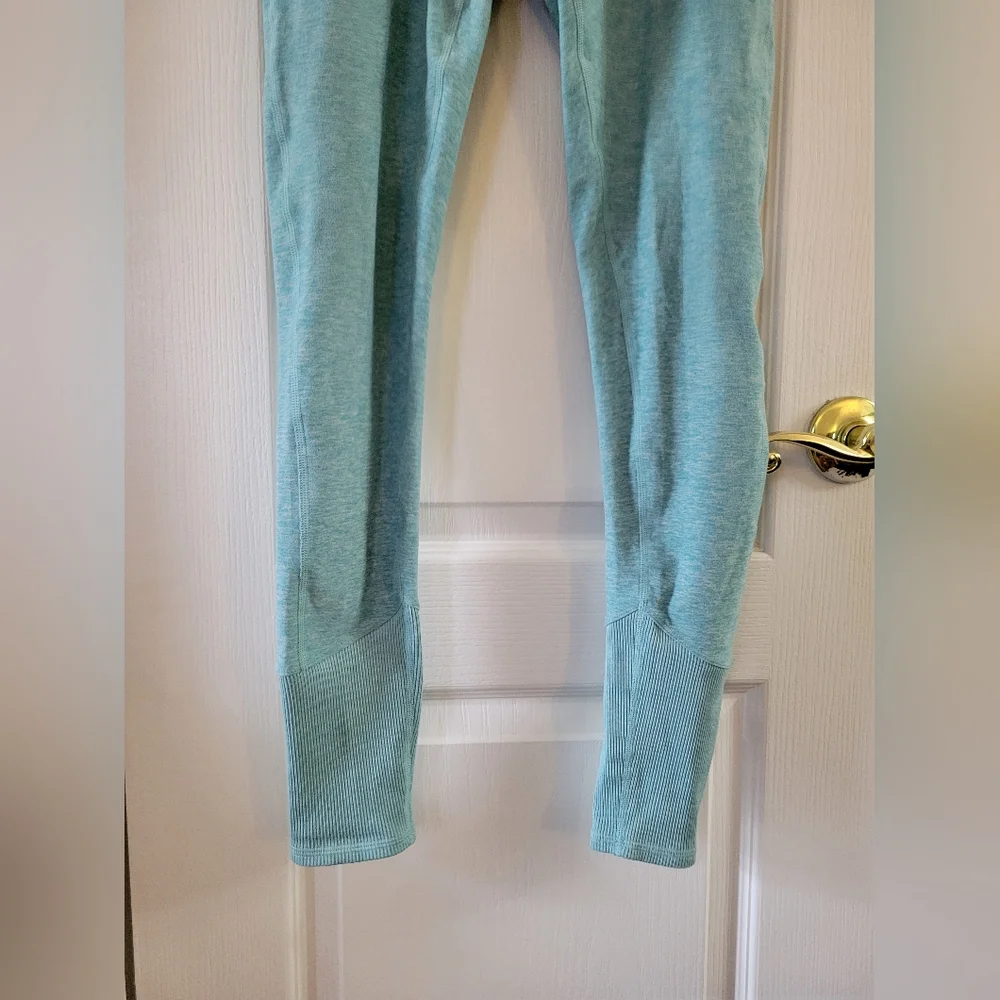 ALO Yoga AloSoft Lounge Leggings Blue Quartz Size Small Full Length